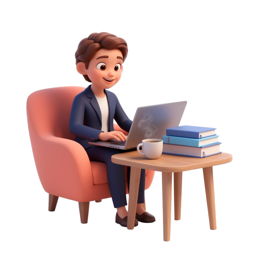 A job seeker preparing for an interview